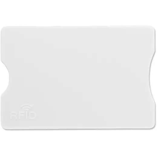 Plastic Card Holder with RFID Protection White